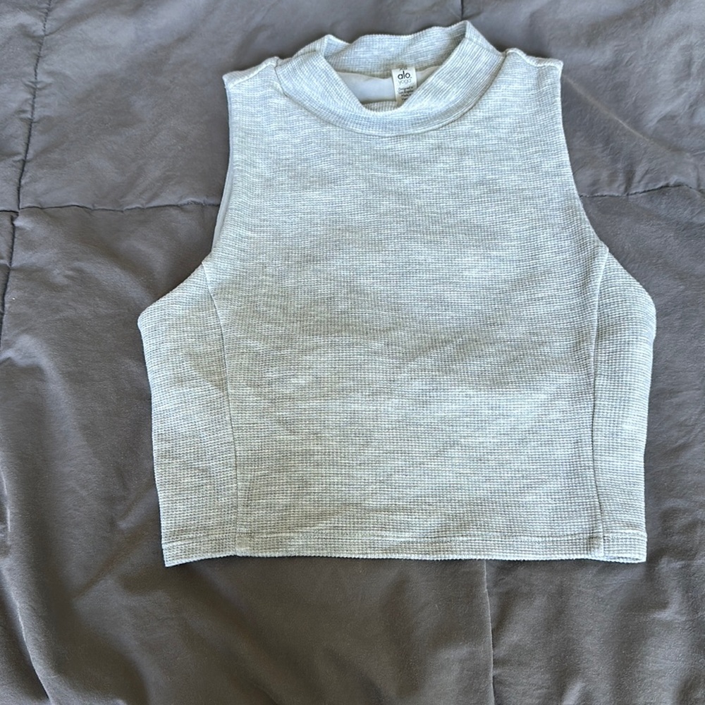 ALO Yoga Gray Sleeveless Top